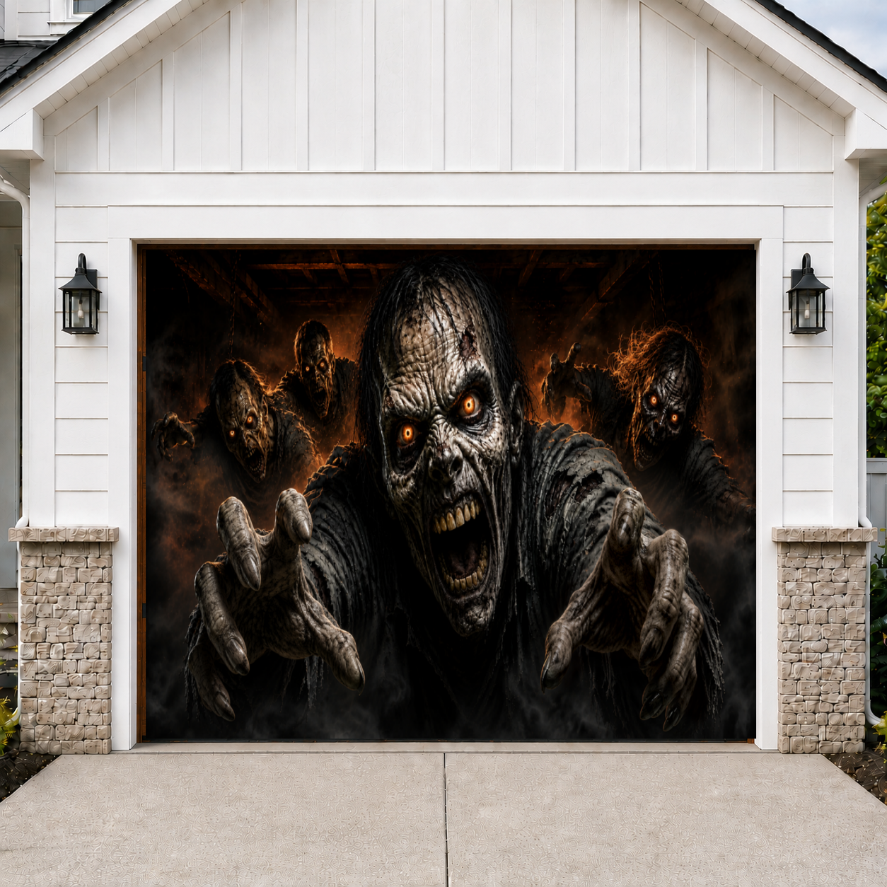 Zombie Invasion | Halloween Garage Door Cover