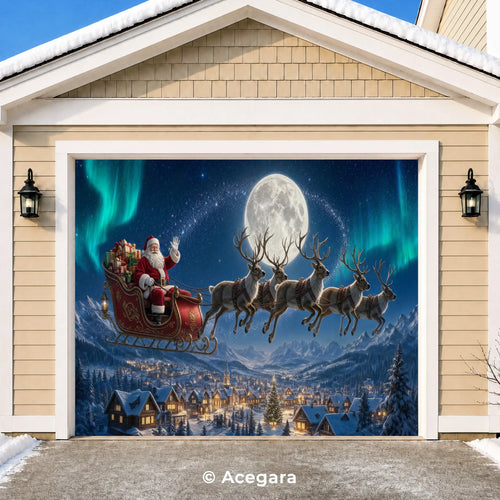 Christmas Eve Aurora Tour | Christmas garage door cover - media-position-1-single