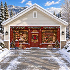 Christmas Post Office | Christmas garage door cover - media-position-2-double-wide