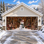 Christmas Snowman | Christmas garage door cover - media-position-2-double-wide