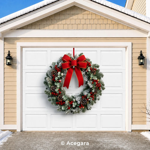 Christmas Wreath | Christmas garage door cover - media-position-1-single