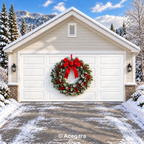 Christmas Wreath | Christmas garage door cover - media-position-2-double-wide