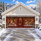 Gingerbread Bakery | Christmas garage door cover - media-position-2-double-wide