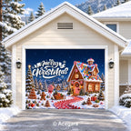 Gingerbread Christmas House | Christmas garage door cover - media-position-1-single