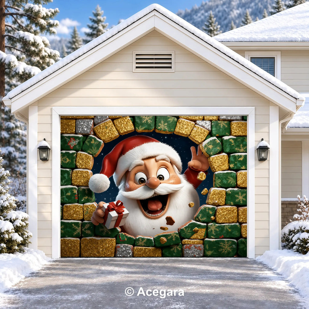 Santa’s Christmas Surprise | Christmas garage door cover - media-position-1-single