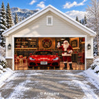 Santa's Garage | Christmas garage door cover - media-position-2-double-wide