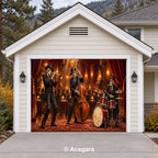 Skeleton Band | Halloween Garage Door Cover