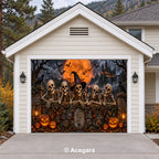 Skeleton Gathering | Halloween Garage Door Cover