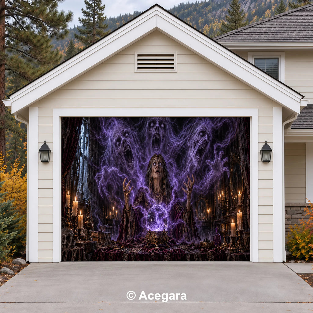 Summoning-Of-Spirits | Halloween Garage Door Cover