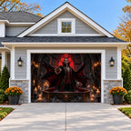 Vampire Awakening | Halloween Garage Door Cover on a single garage door