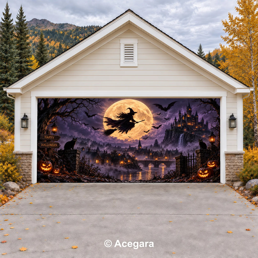 Witch’s Night | Halloween Garage Door Cover
