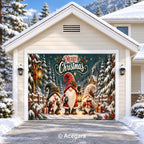 Woodland Gnomes | Christmas garage door cover - media-position-1-single