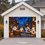 Ghost Gathering | Halloween Garage Door Cover