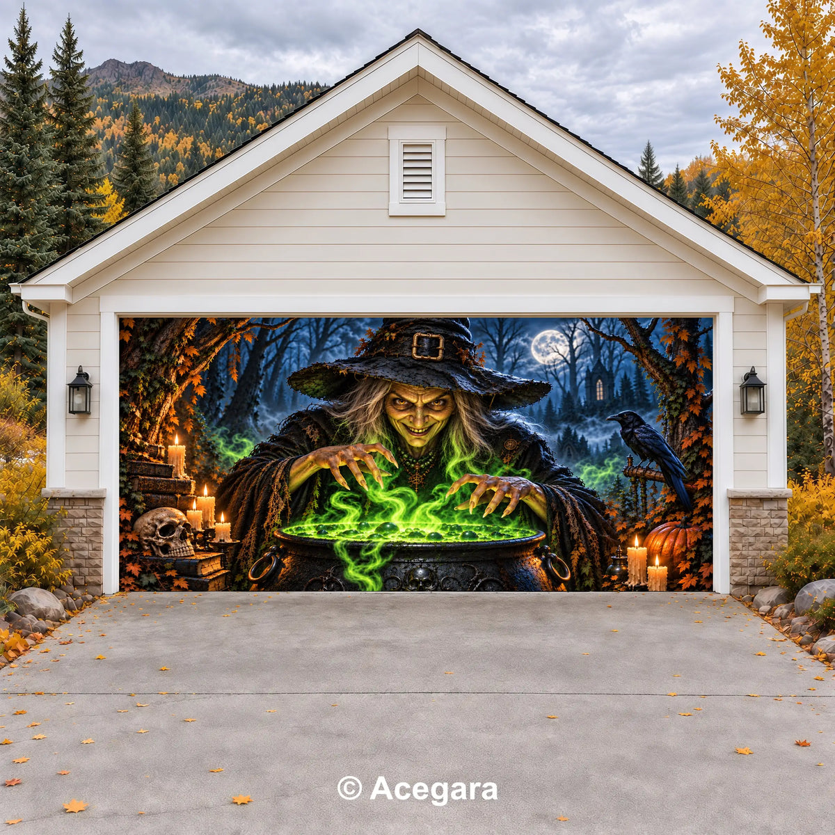 Witch’s Brew | Halloween Garage Door Cover